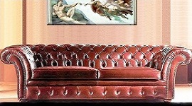 Ledersofa Aston Villa